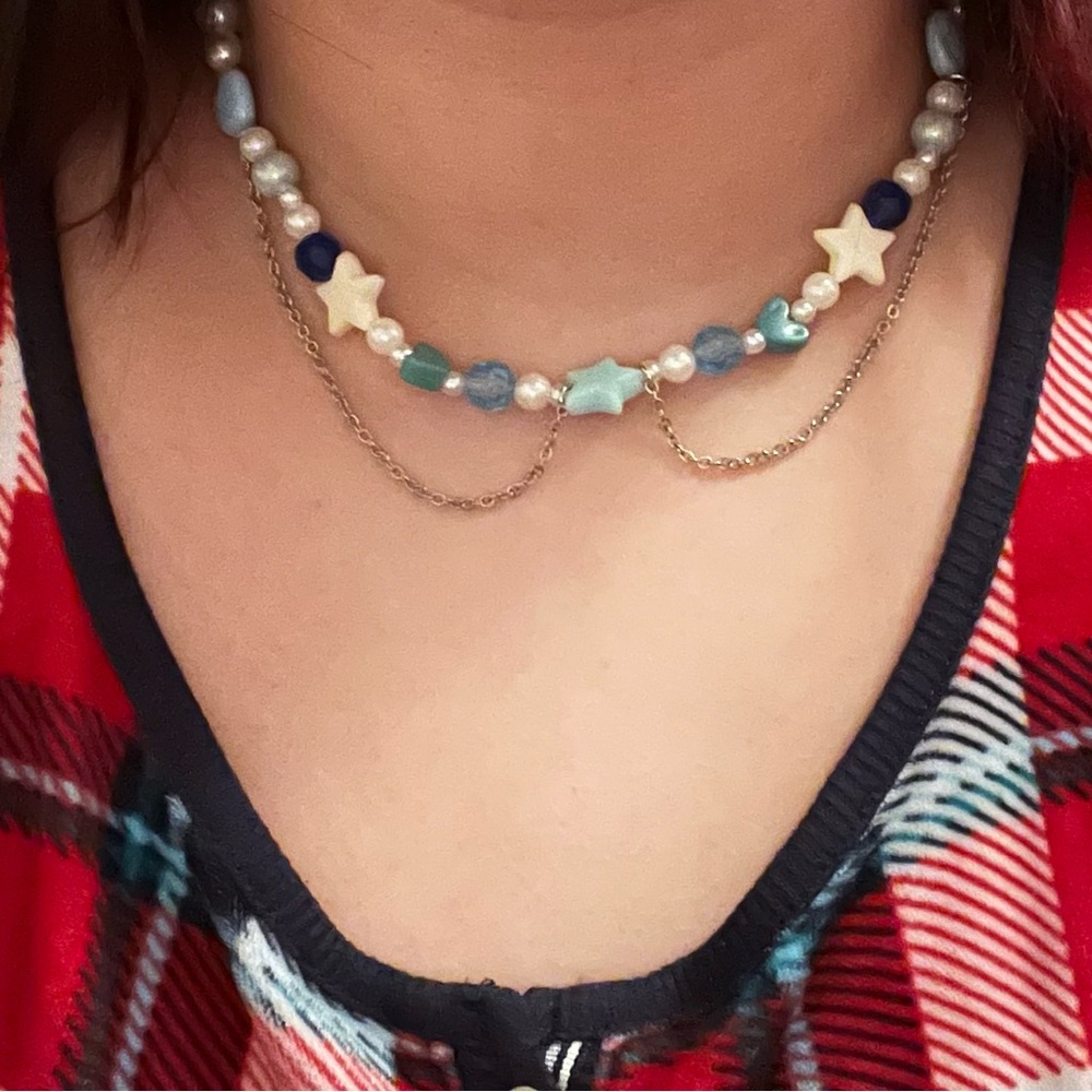 Star Charm Beaded Necklace